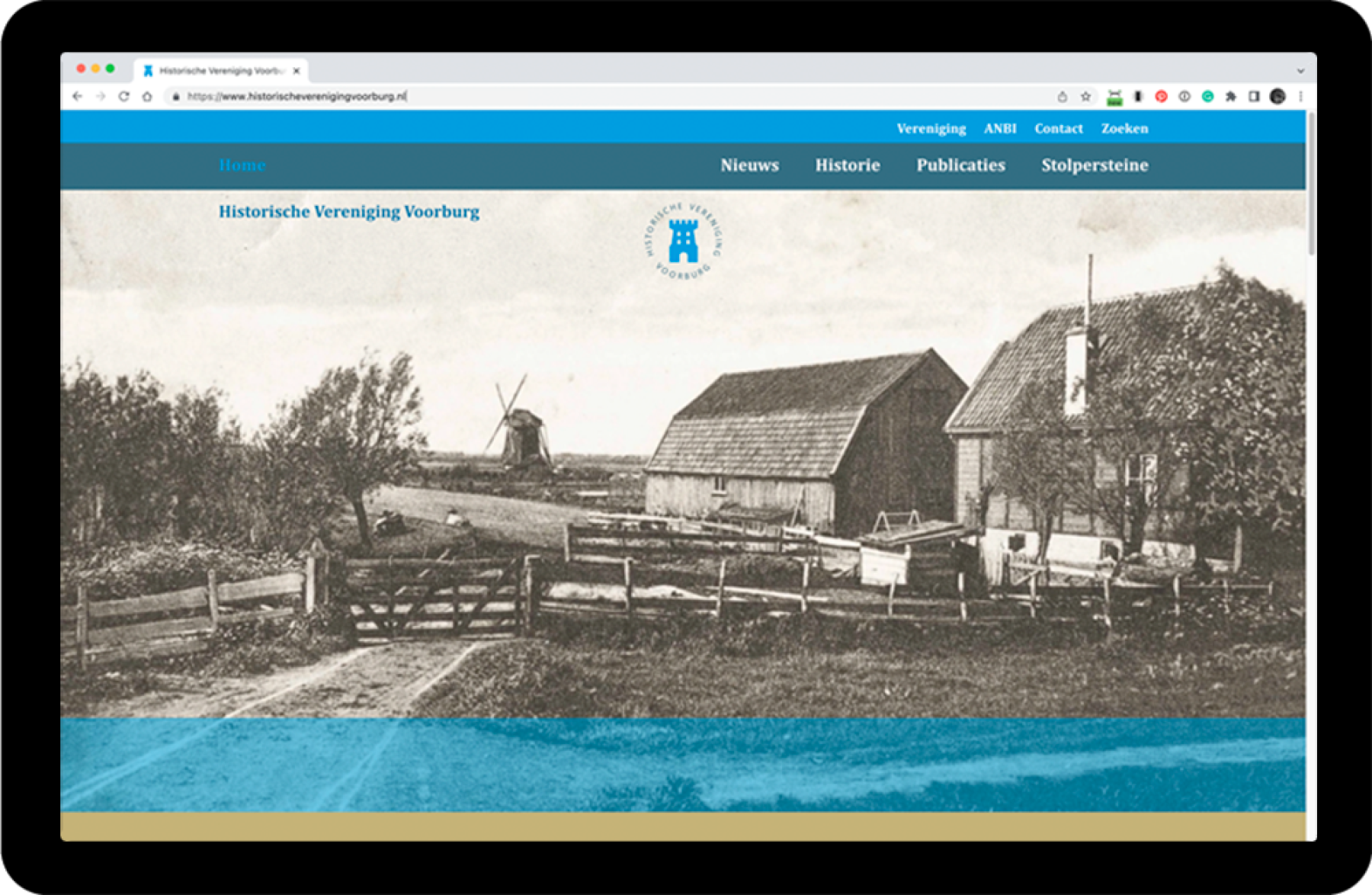 Website Historische Vereniging Voorburg