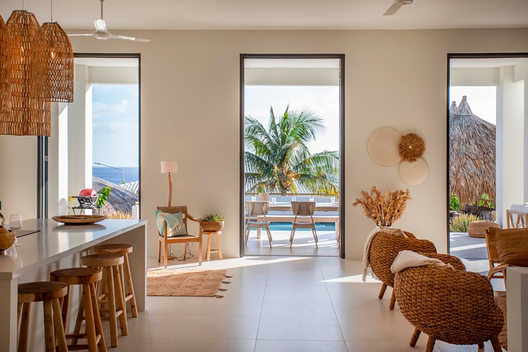 Inrichting van vakantievilla op Curaçao