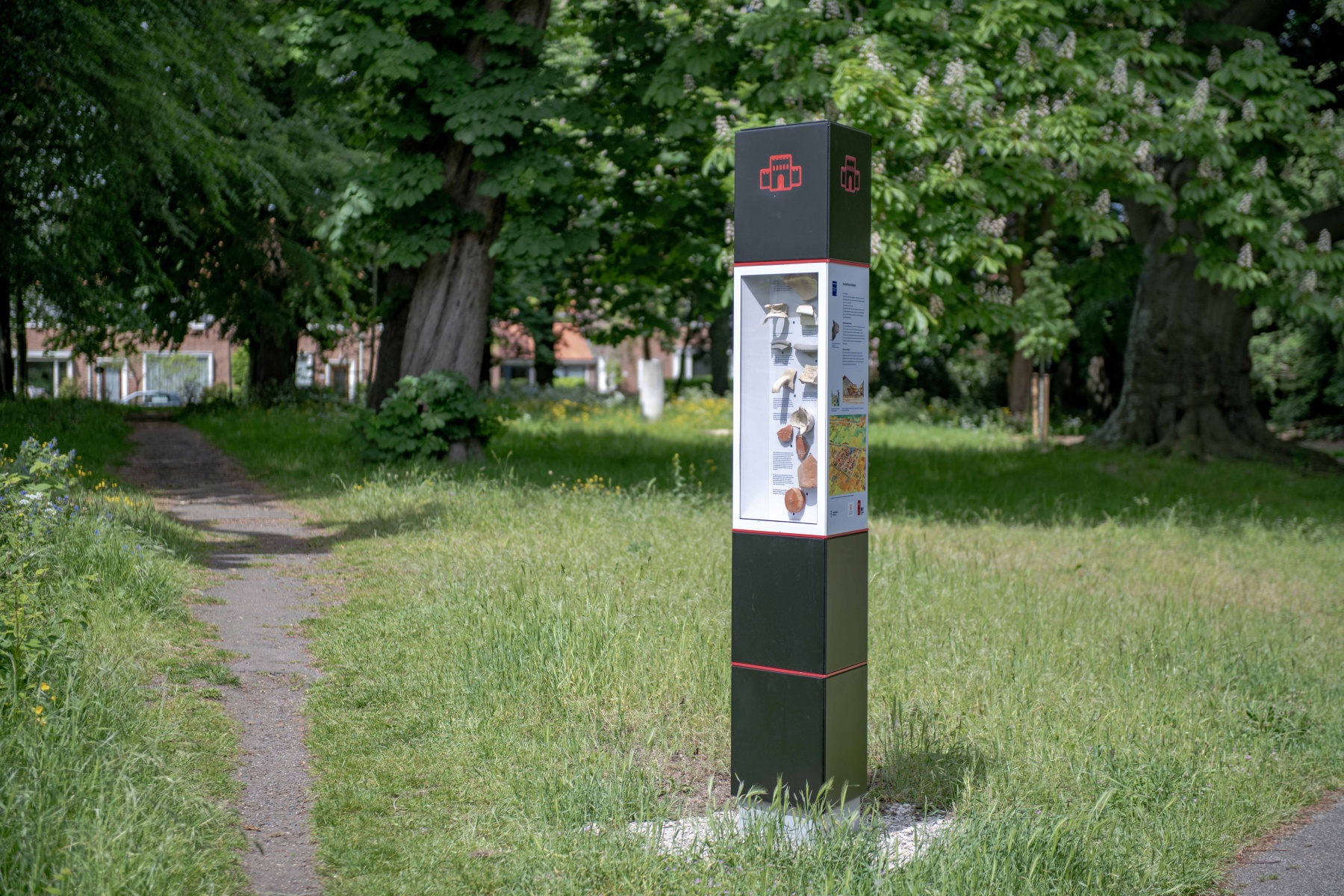 Forum Hadriani, Limes Romeinse grens, Park Artentsburgh, Unesco Wereld Erfgoed, bakens, buitenmuseum