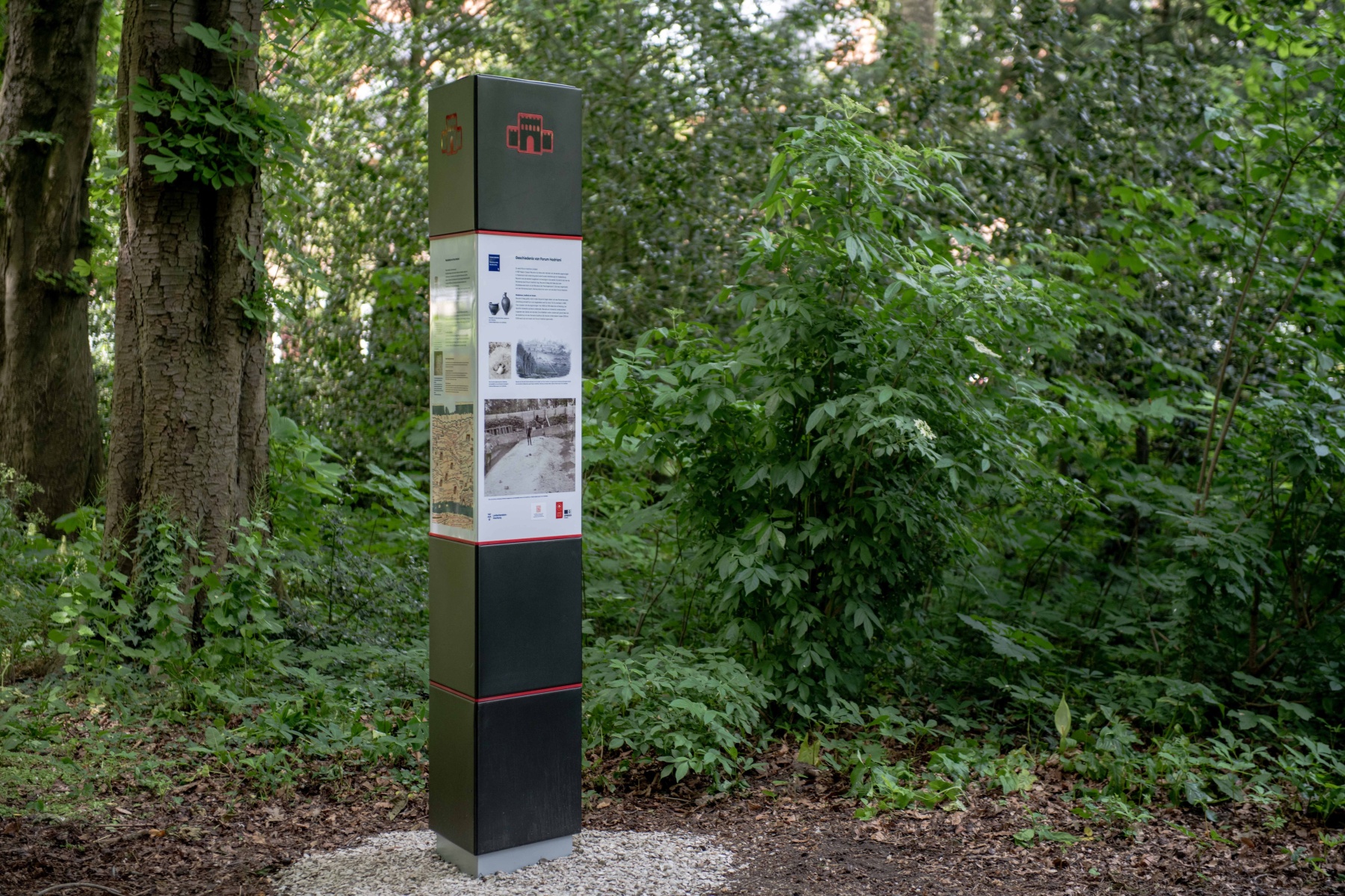 Forum Hadriani, Limes Romeinse grens, Park Artentsburgh, Unesco Wereld Erfgoed, bakens, buitenmuseum