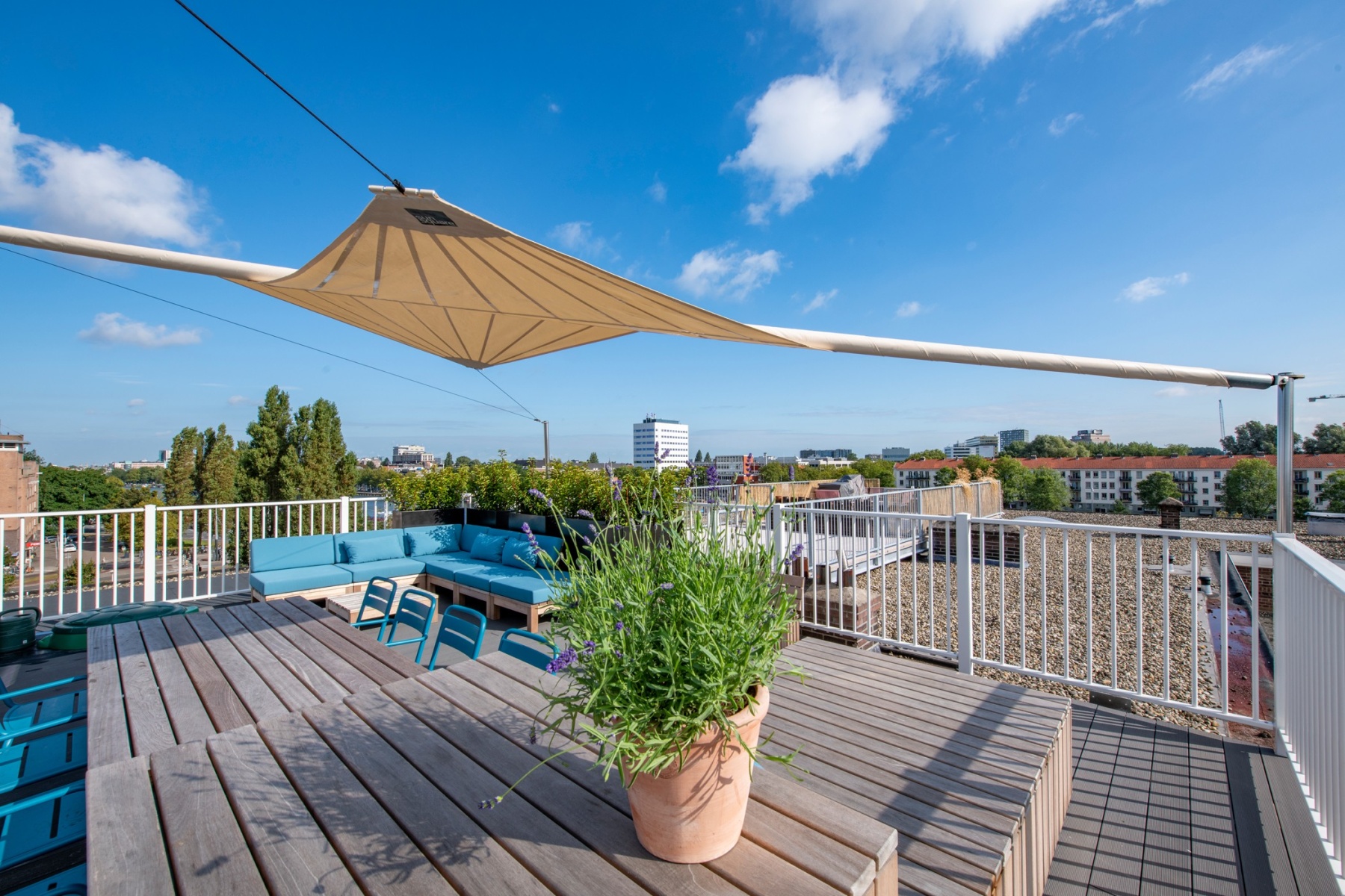Dakterras aan de Amstel