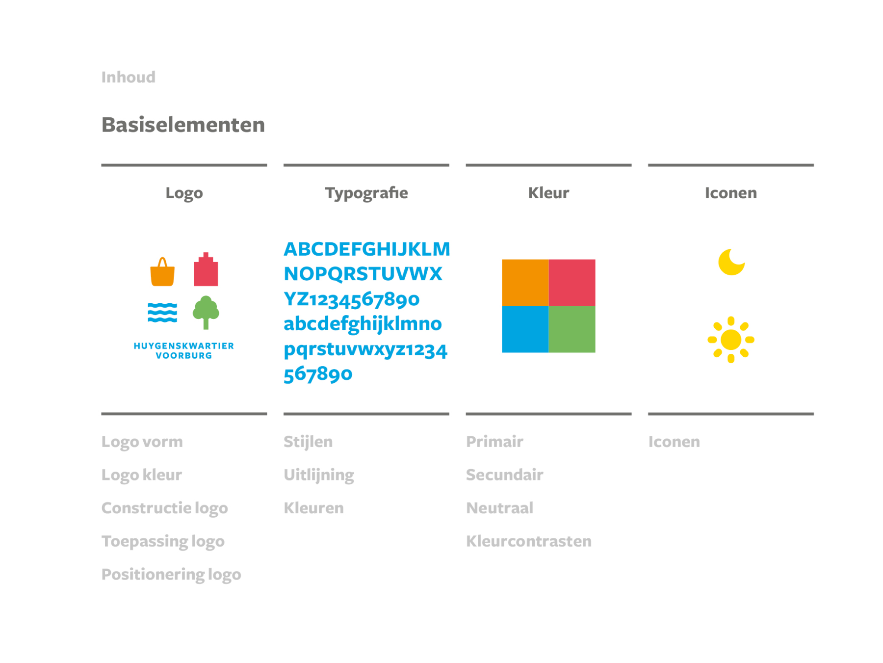 Huisstijl, Logo, Iconen, Huygenskwartier Voorburg