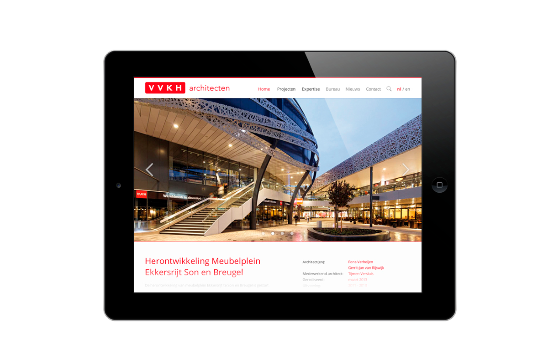 Webdesign, Logo, Huisstijl VVKH architecten