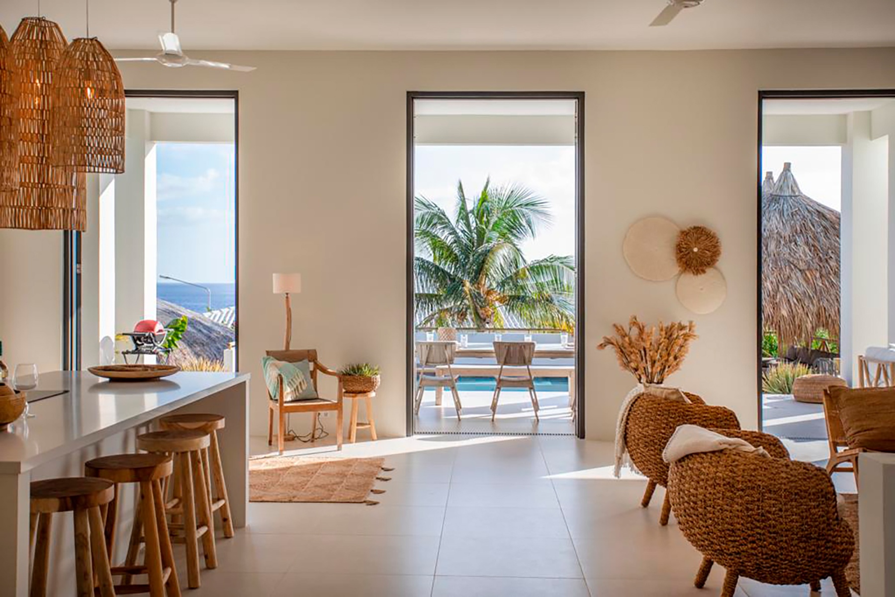 Inrichting van vakantievilla op Curaçao