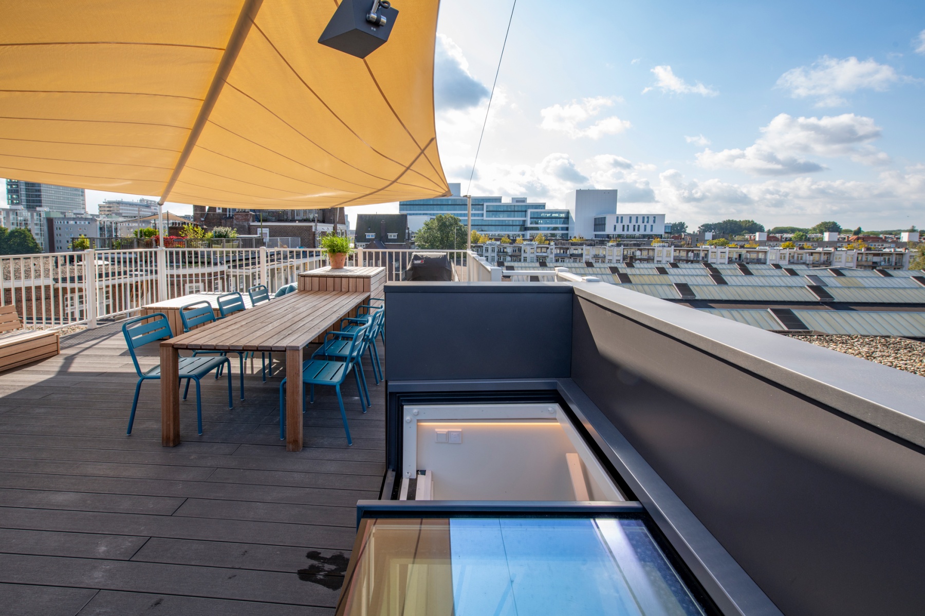 Dakterras aan de Amstel