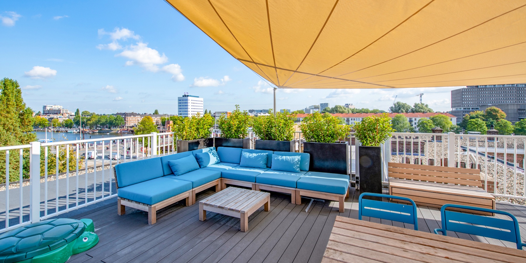 Dakterras aan de Amstel