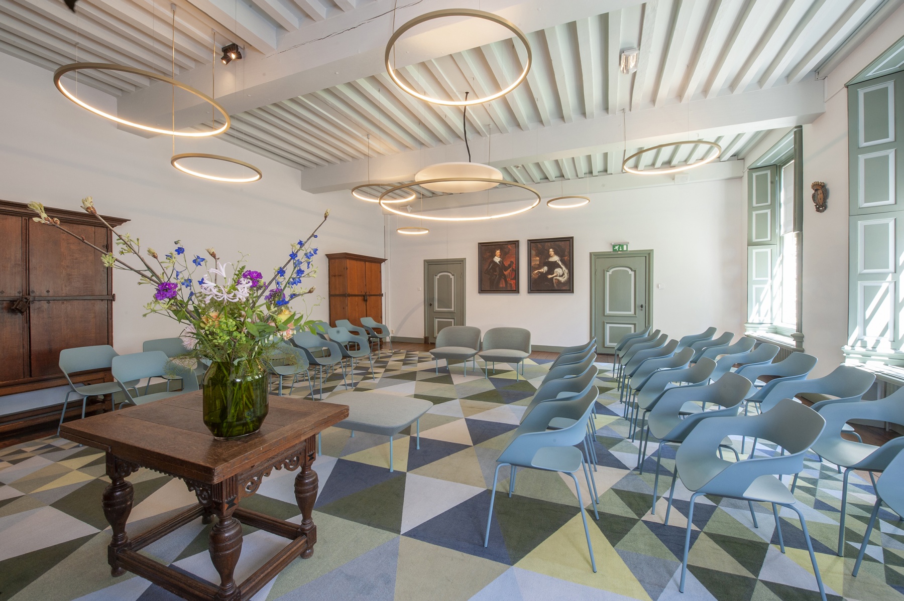 Inrichting Kamer van Charitate Museum Prinsenhof Delft